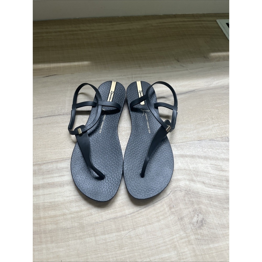 Ipanema Lenny Niemeyer Women's Sandals Black adjustable US 9